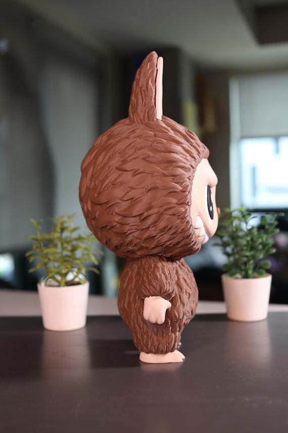 Labubu 9.5” Tall 3D Printed Matte Brown - Etsy