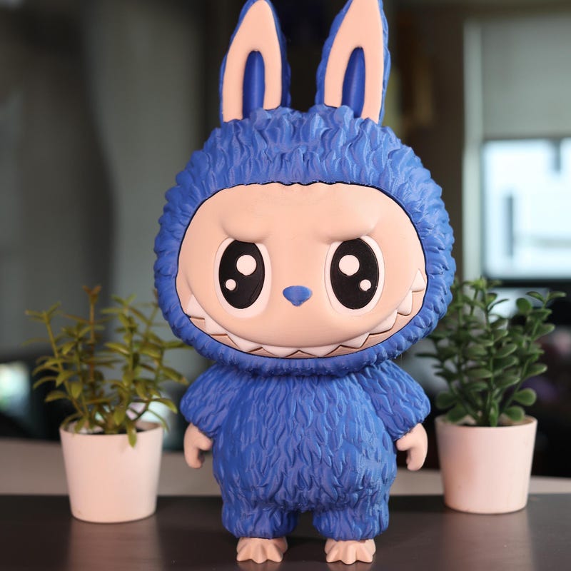 Blue Labubu - Etsy
