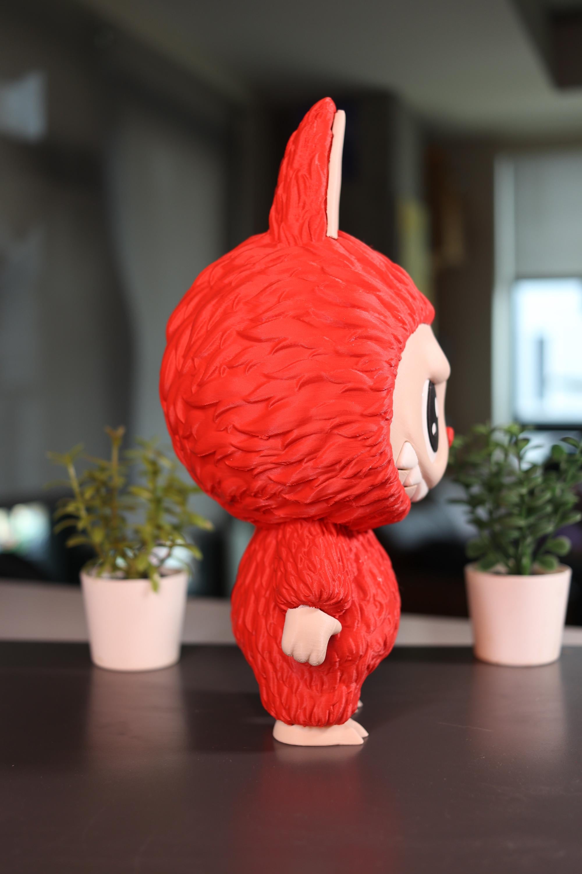 Labubu In Red Labubu 9.5” Tall 3D Printed Matte Red - Etsy