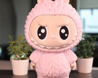 Labubu 9.5” tall 3D printed matte light pink