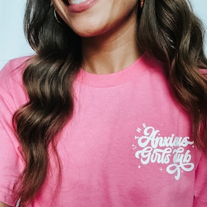 The Anxious Girls Club tee - PINK