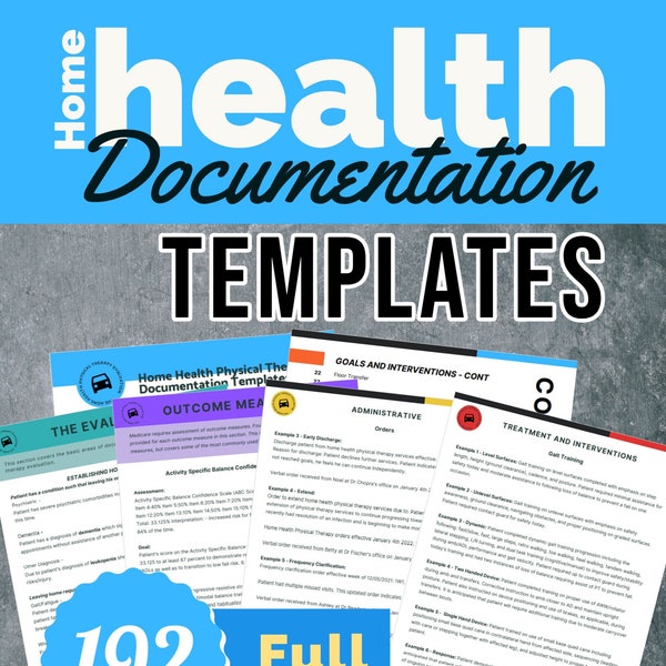Home Health Template Etsy