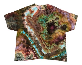 Eisgefärbtes Herren 3XL Geode Tie Dye T-Shirt - Versandfertig | Hippie Kleidung | Mann Geschenk | Einzigartige Tie Dye