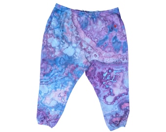 Eisgefärbte 4X Tie-Dye Jogginghose für Damen - Versandfertig | Hippie Kleidung | Einzigartige Tie Dye