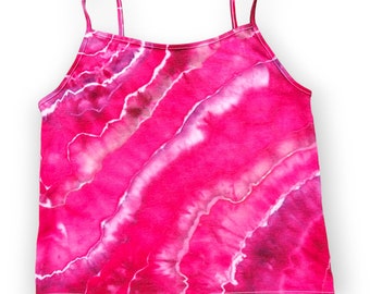 Ice Dyed Frauen XL Batik Crop Tank Top - Versandfertig | Hippie Tank Tops | Einzigartige Tie Dye