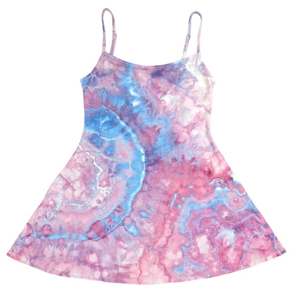 Ice Dyed Women's Large Tie-dye Sundress - Ready to Ship | Hippie Clothes | Unique Tie Dye