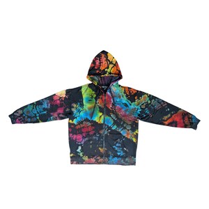 Tie Dye Zip Hoodie - Etsy