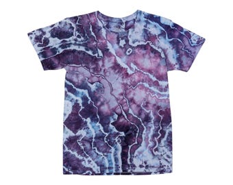 Eisgefärbtes kleines Batik-T-Shirt für Herren - versandfertig | Hippie Kleidung | Mann Geschenk | Einzigartige Tie Dye