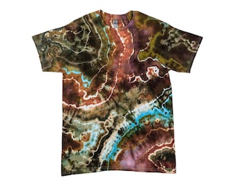 Ice Dye Medium Tie-Dye T-Shirt für Herren - Versandfertig | Hippie Kleidung | Mann Geschenk | Einzigartige Tie Dye