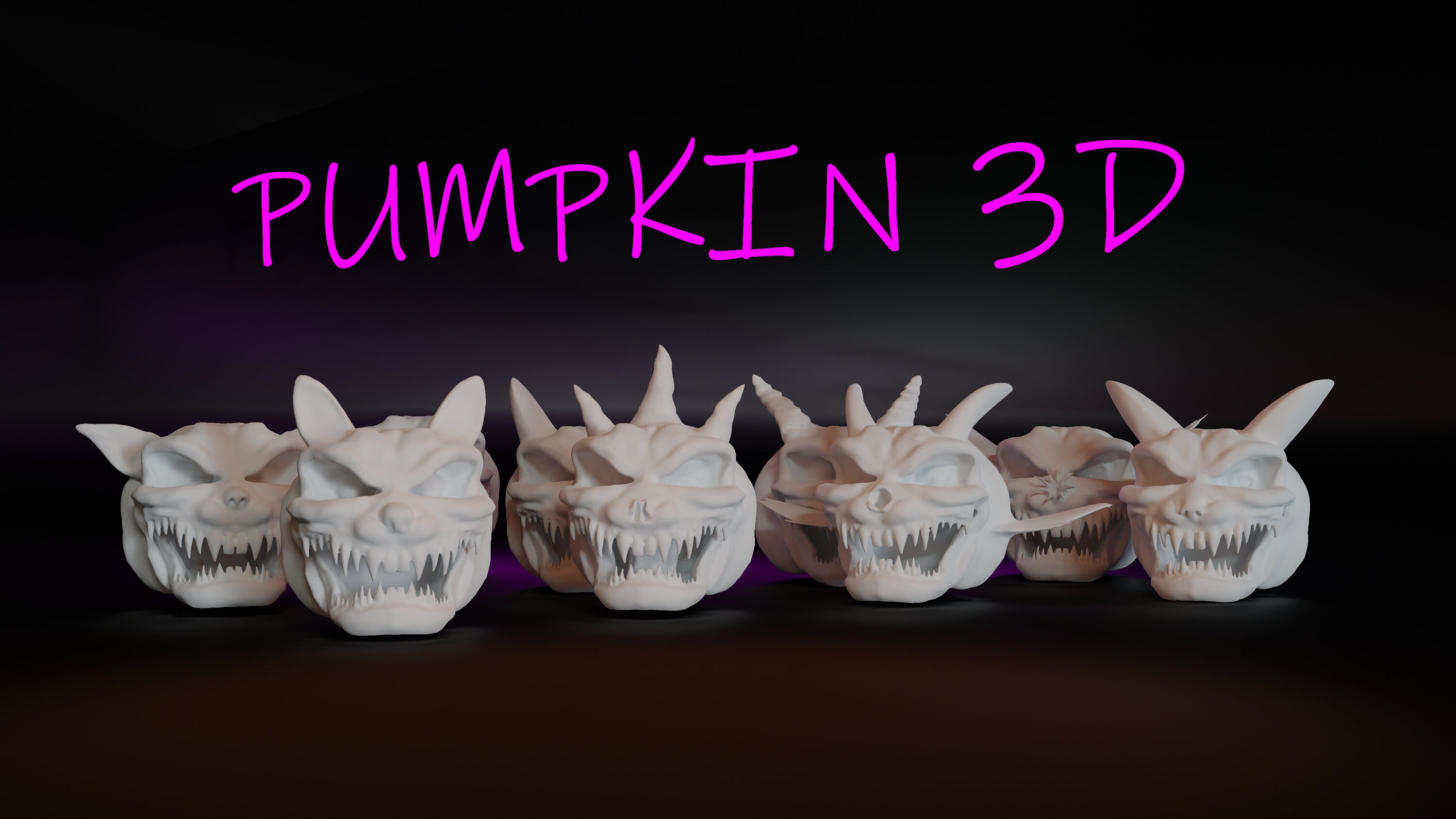 10 Halloween Pumpkin 3D Printing STL Files for DIY Decor - Etsy
