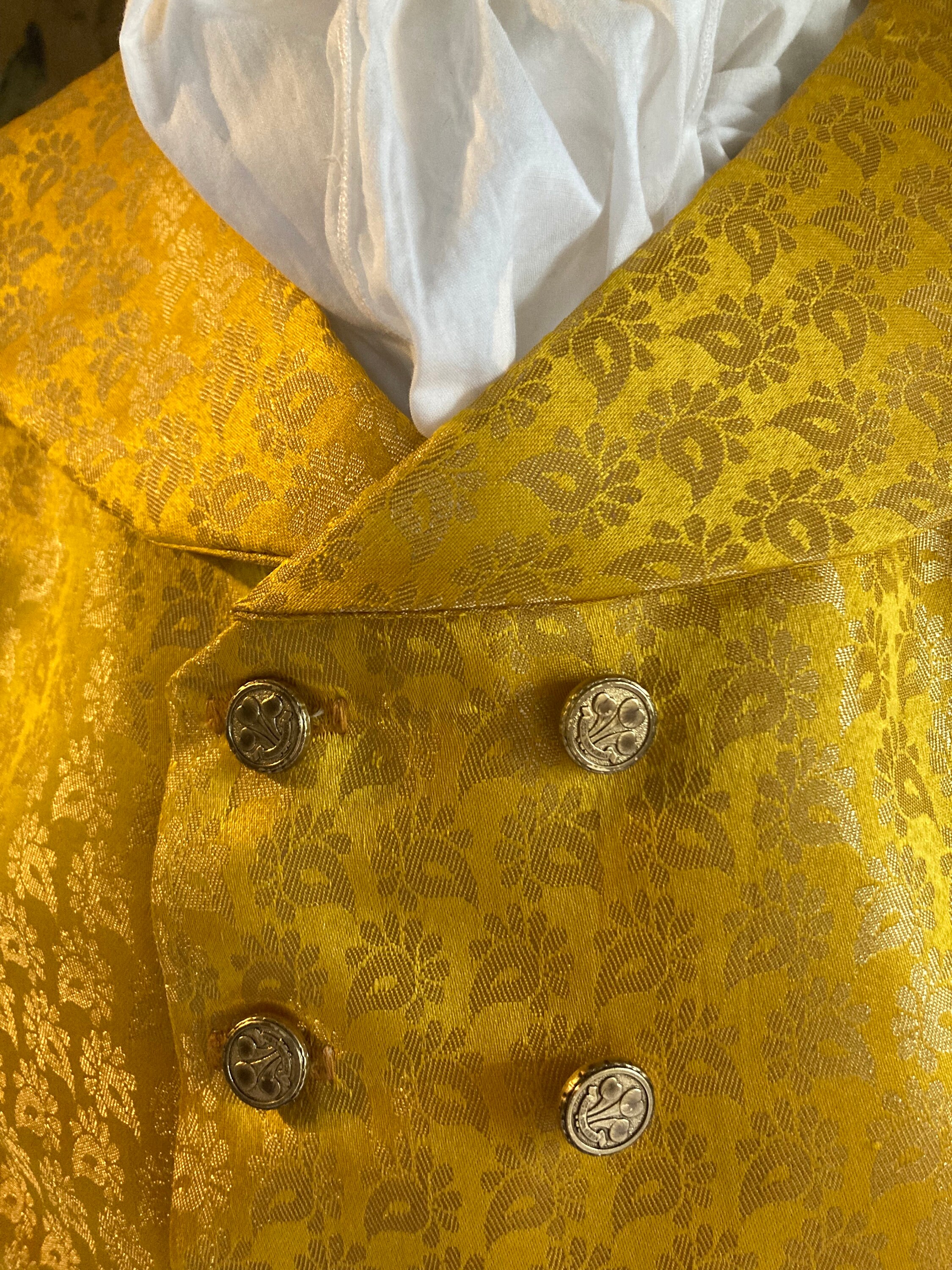 Mens Regency Waistcoat Double Breasted With Stand Collar Etsy