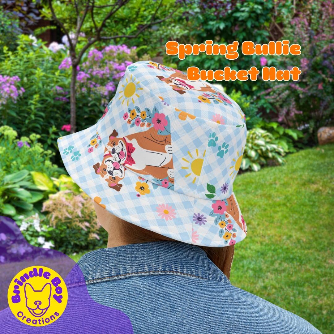 bucket-hat-spring-bulldog-adult-sizes-lightweight-cute-shipped-from-usa
