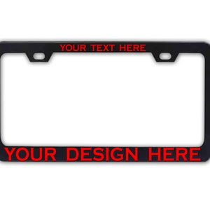 Custom License Plate Frame: Laser Engraved Aluminum Car Tag