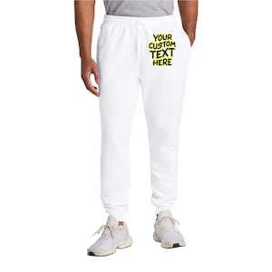 Embroidered Name Joggers | Custom Fit Sweatpants for Men & Women