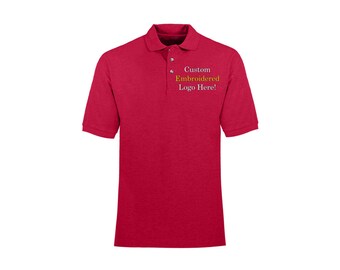 Custom Embroidered Cotton Polo Shirt: Personalized Business Casual
