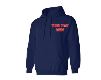 Custom Embroidered Hoodie: Personalized Text, Logo, Design