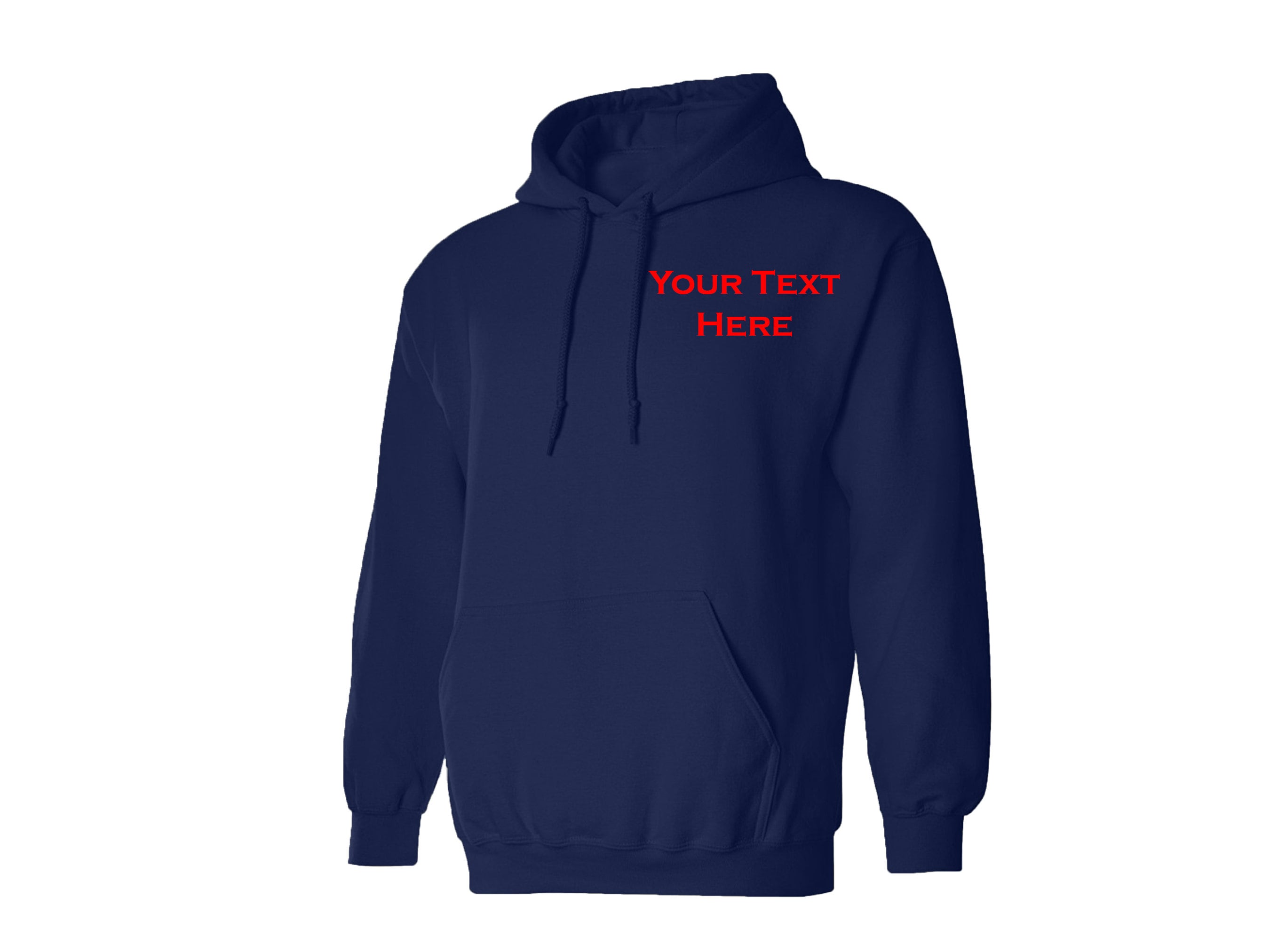 Custom Embroidered Unisex Hoodie: Personalized Logo Text