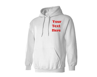Custom Embroidered Unisex Hoodie: Personalized Logo Text