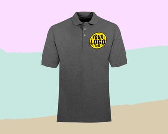Business Casual Custom Polo – 100% Cotton, Logo Stitched