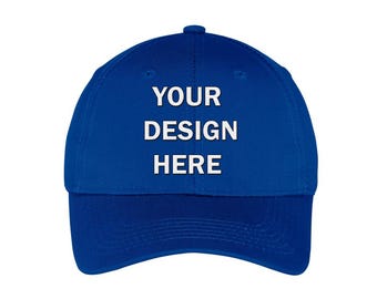 Unisex Custom Embroidered Baseball Cap - Personalized Cotton Hat with Custom Logo & Text