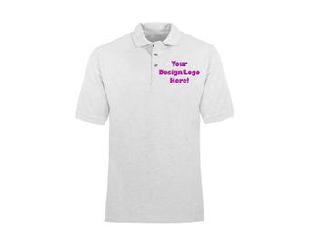 Custom Embroidered Cotton Polo Shirt: Personalized Business Casual