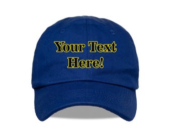 Custom Initials Vintage Cap – Adjustable Strapback Hat