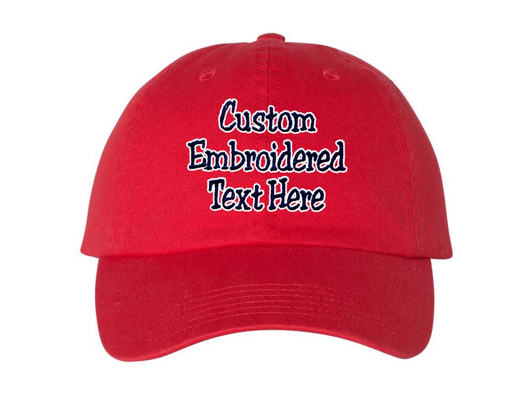 Custom Hat Embroidered Hat Initial Cap Personalized Ball Baseball