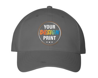 Custom Hats for Men Design Your Own Personalized Text Photo Adjustable Custom made Logo Artwork Design Unisex Structured Adjustable Strap