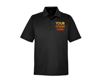 Custom Embroidered Polo Custom Polo Sport Shirt | Custom Performance Polyester Polo personalized Shirt Golf Custom Logo Design unisex