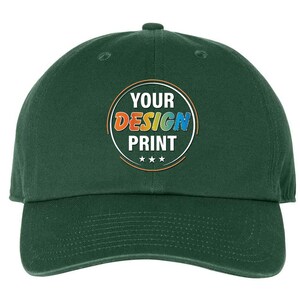 Personalize Your Hat, Custom Hat, Baseball Cap, Gift for Dad, Gift Structured Custom Embroidered Personalized Cap Unisex Logo Art Strap Back