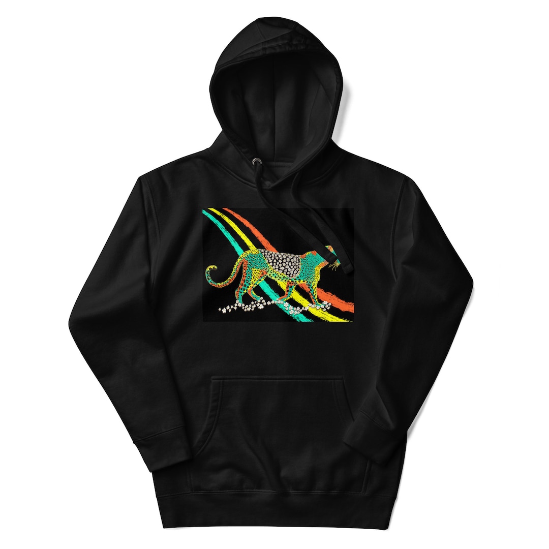 Colorful Neon Leopard Women's Hoodie main image 1