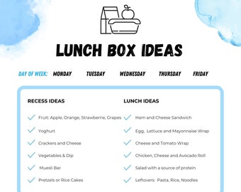 Healthy Lunch Box Ideas