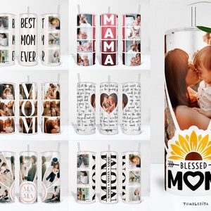 Mama Photo Tumbler PNG Bundle for Mother's Day