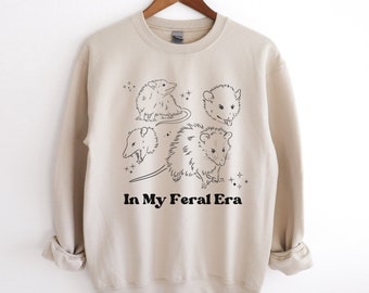 Sudadera con capucha de zarigüeya de In My Feral Era Suéter con capucha de zarigüeya Regalos de zarigüeya Suéter con capucha de zarigüeya