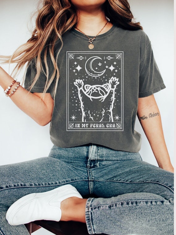 In My Feral Era Shirt Raccoon Shirt Mystical Tee Raccoon Gifts Racoon Tshirt Tarot Card Shirt Shirts That Go Hard