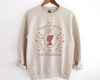 Jane Austen Mansfield Park Crewneck  Introvert Quote Sweatshirt Literature Pullover Bookcore Cinnamon Girl Aesthetic Light Academia