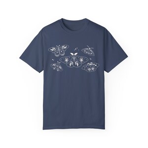 Celestial Moth Tshirt Moth Shirt Lunar Moth Simple Whimsigoth Goblincore Mystical Tee image 8