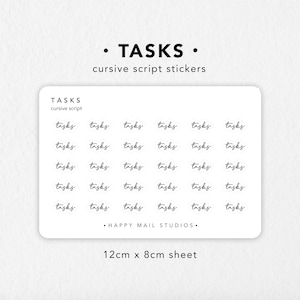 Takenstickers | Plannerstickers | Bullet Journal-stickers | Scriptstickers