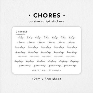 Huisklusjes | Plannerstickers | Bullet Journal-stickers | Scriptstickers