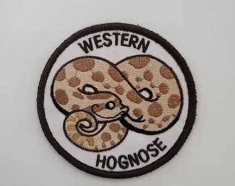Hognose Snake Patch - Cute Western Hognose for snake lovers!