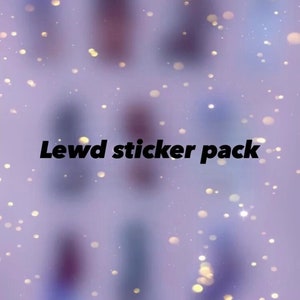 Lewd sticker pack