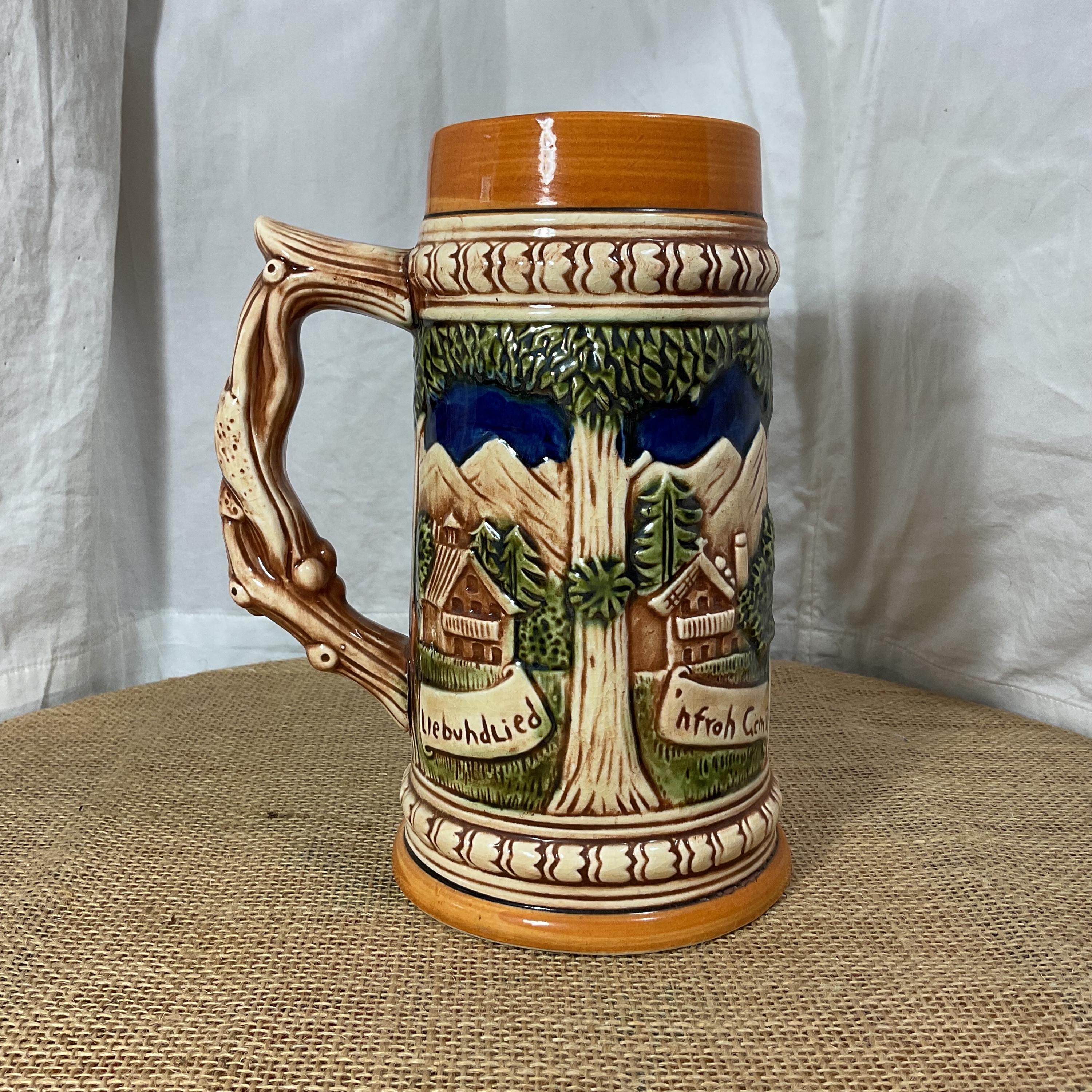 Bud Man ビンテージ 陶器製 ビールジョッキ Vintage バドマン