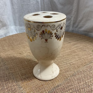Vintage Mid-Century Ceramic Toothbrush Holder.