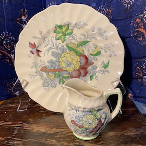 Vintage Royal Doulton 8.5” Salad Plate 4oz Creamer The Kirkwood 1950’s English China