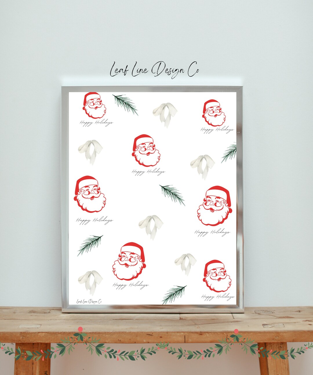 Christmas Digital Print, Christmas Wallpaper, Christmas Wall Decor