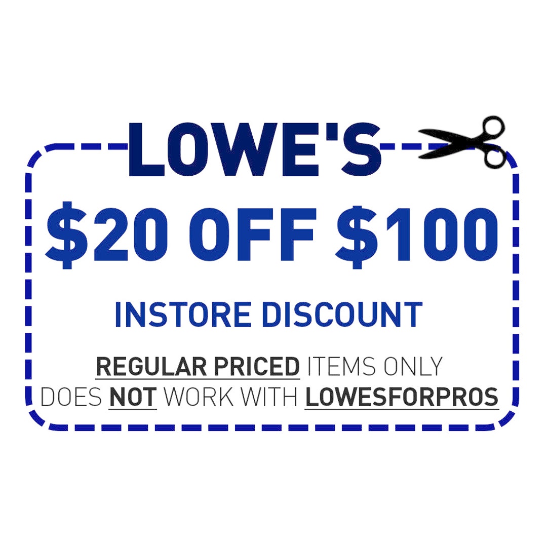 LOWES 20 off 100 INSTORE Printable Coupon Etsy