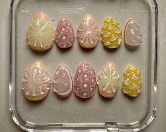 3D Fruit Press On Nails: Handmade Summer Nail Art