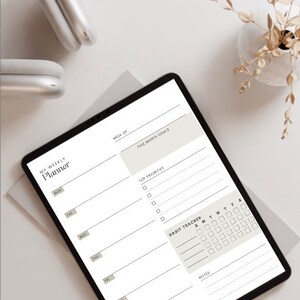 Undated Planner Printable, Instant Download, Minimalist Weekly Daily ...