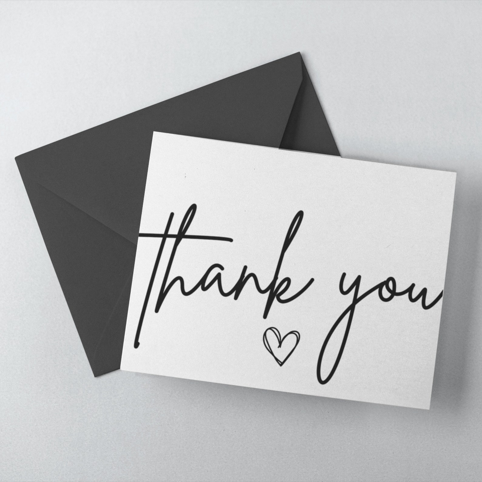 Printable Thank You Card - 5in X 7in Card - Instant Download PDF - Etsy