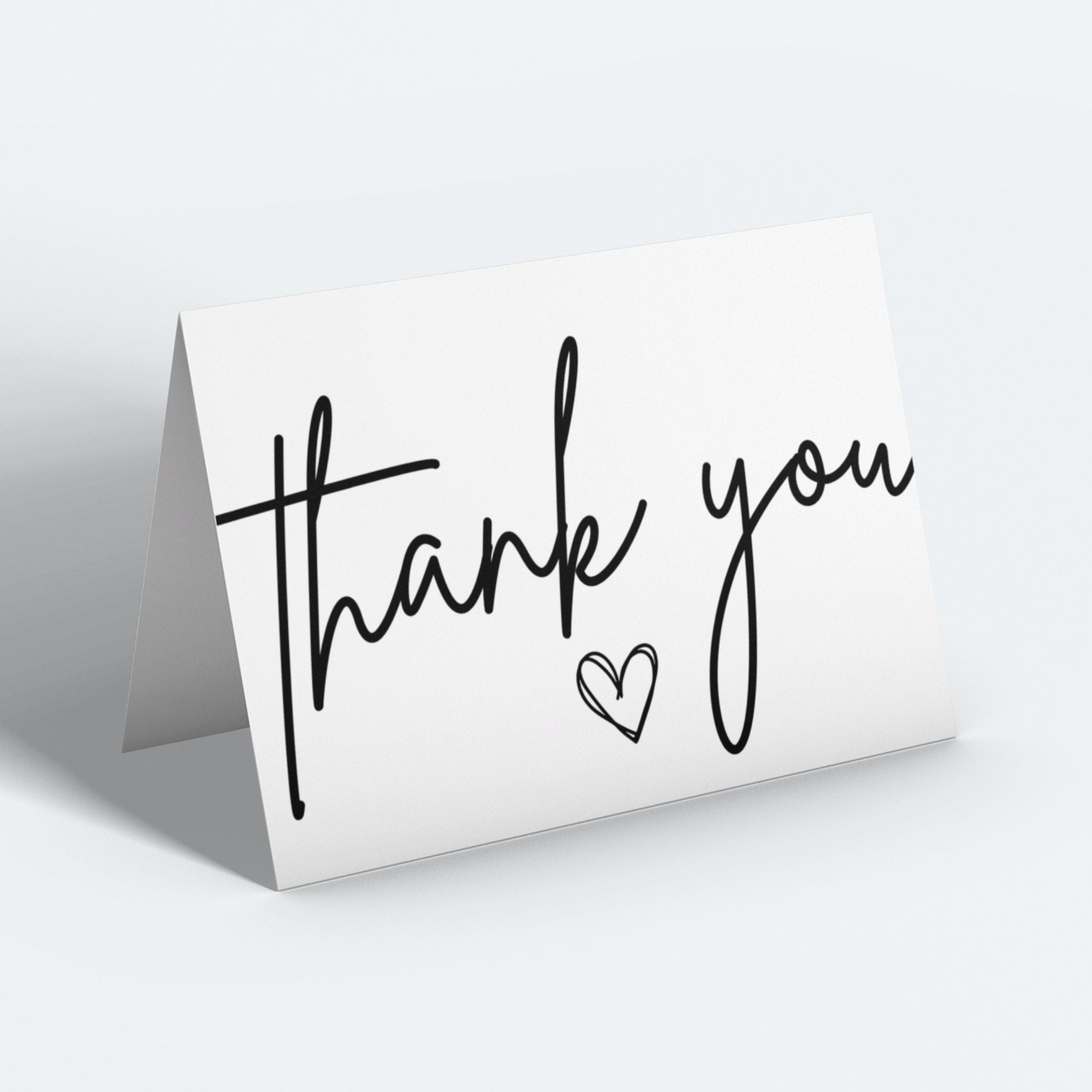 Printable Thank You Card - 5in X 7in Card - Instant Download PDF - Etsy